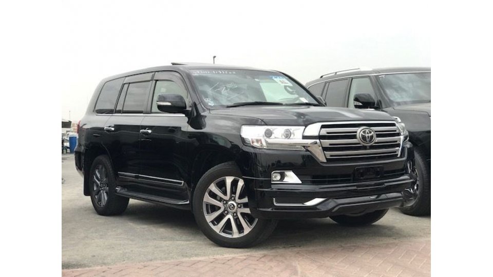 Buy import toyota land cruiser black car in import - dubai in